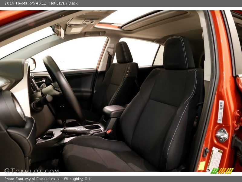 Hot Lava / Black 2016 Toyota RAV4 XLE