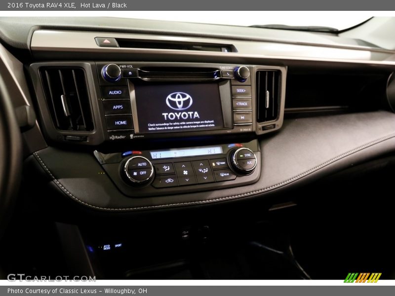 Hot Lava / Black 2016 Toyota RAV4 XLE