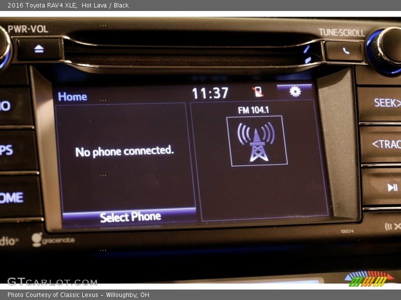 Hot Lava / Black 2016 Toyota RAV4 XLE