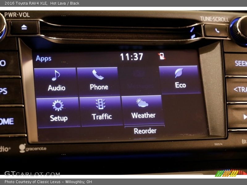 Hot Lava / Black 2016 Toyota RAV4 XLE