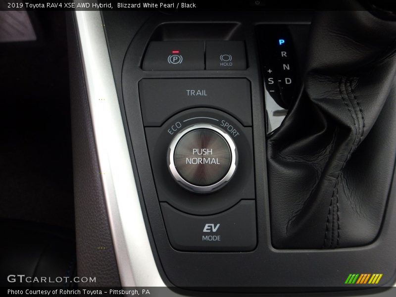 Controls of 2019 RAV4 XSE AWD Hybrid