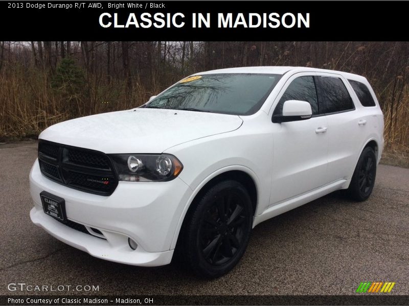 Bright White / Black 2013 Dodge Durango R/T AWD