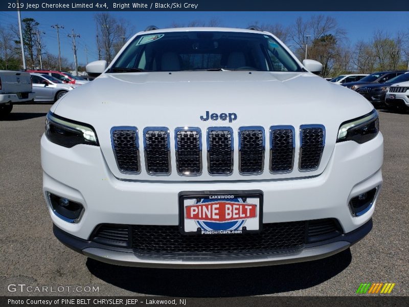 Bright White / Black/Ski Grey 2019 Jeep Cherokee Limited 4x4