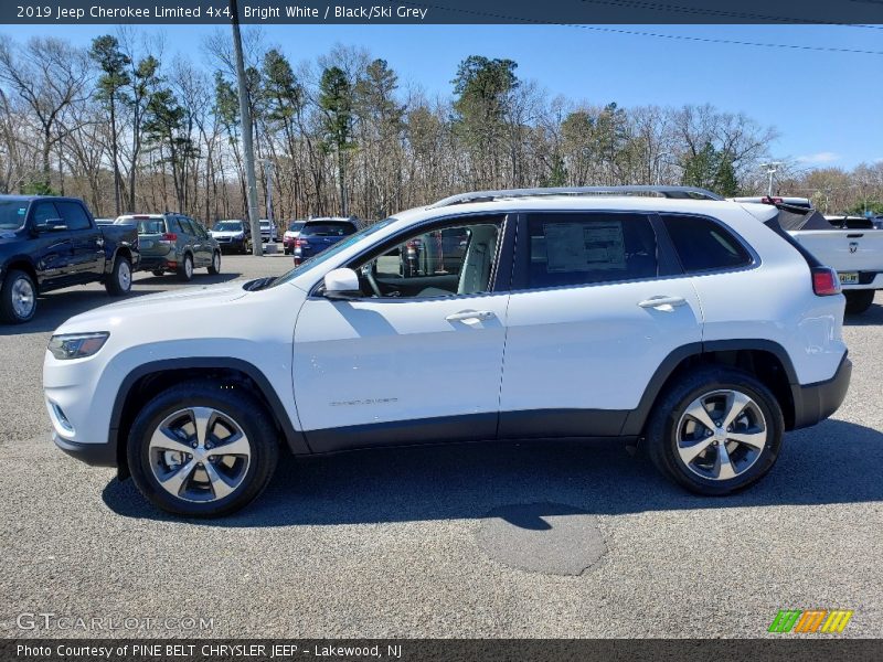 Bright White / Black/Ski Grey 2019 Jeep Cherokee Limited 4x4