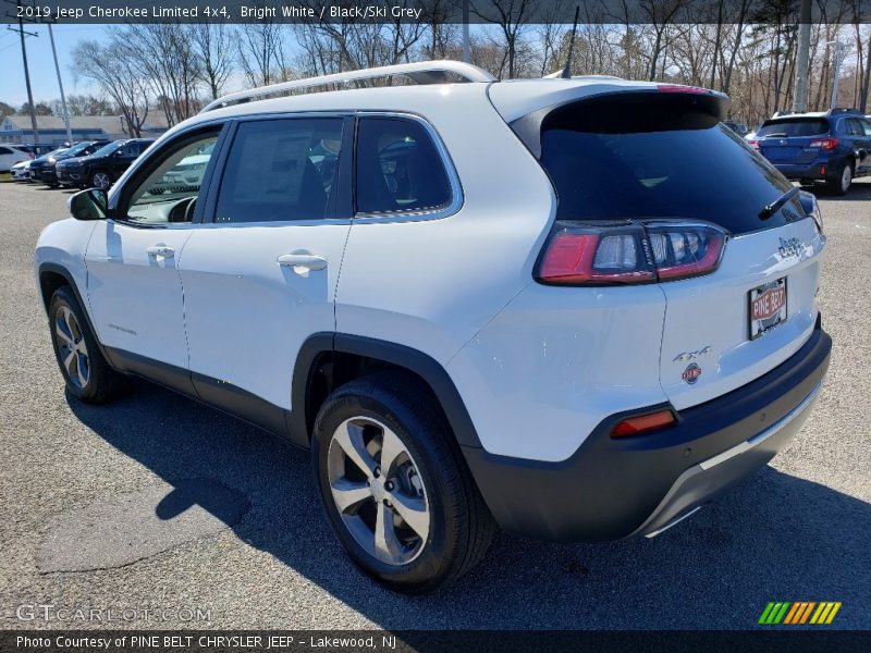 Bright White / Black/Ski Grey 2019 Jeep Cherokee Limited 4x4
