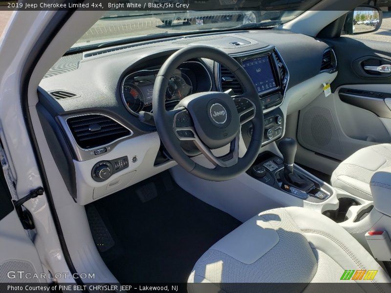 Bright White / Black/Ski Grey 2019 Jeep Cherokee Limited 4x4