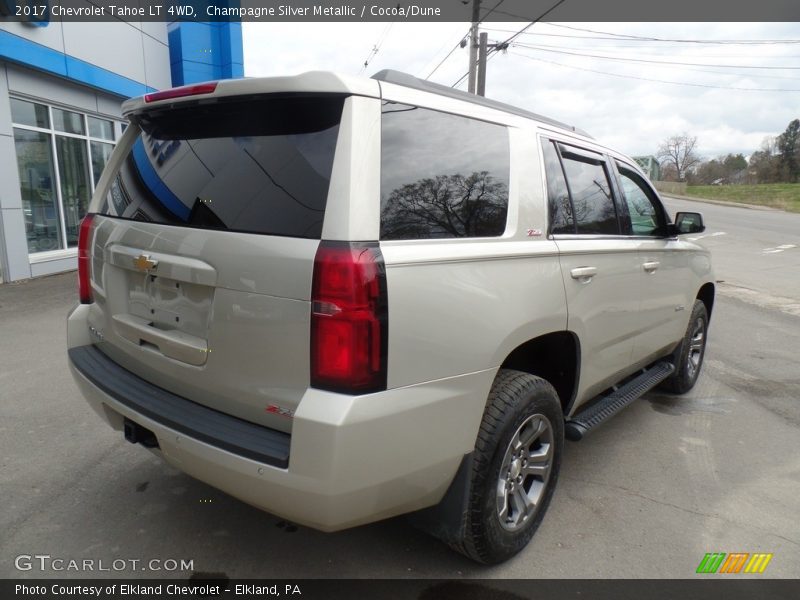 Champagne Silver Metallic / Cocoa/Dune 2017 Chevrolet Tahoe LT 4WD