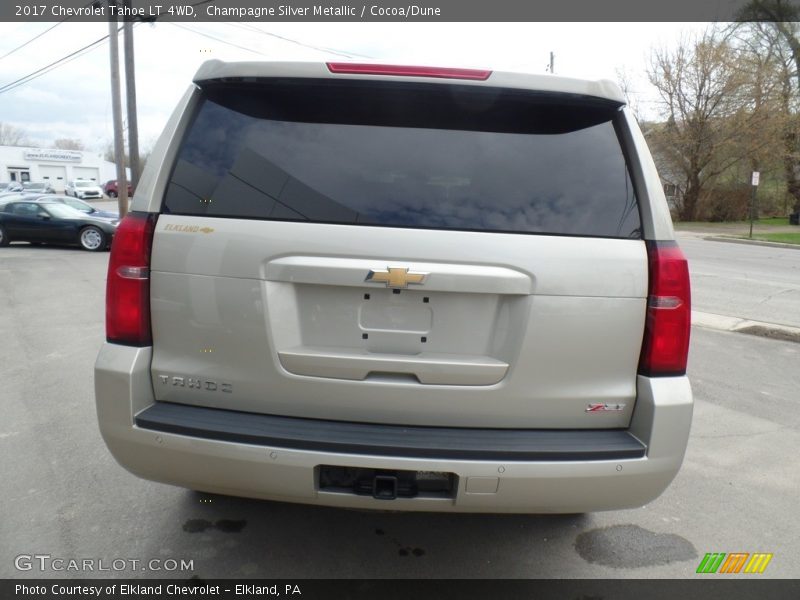 Champagne Silver Metallic / Cocoa/Dune 2017 Chevrolet Tahoe LT 4WD