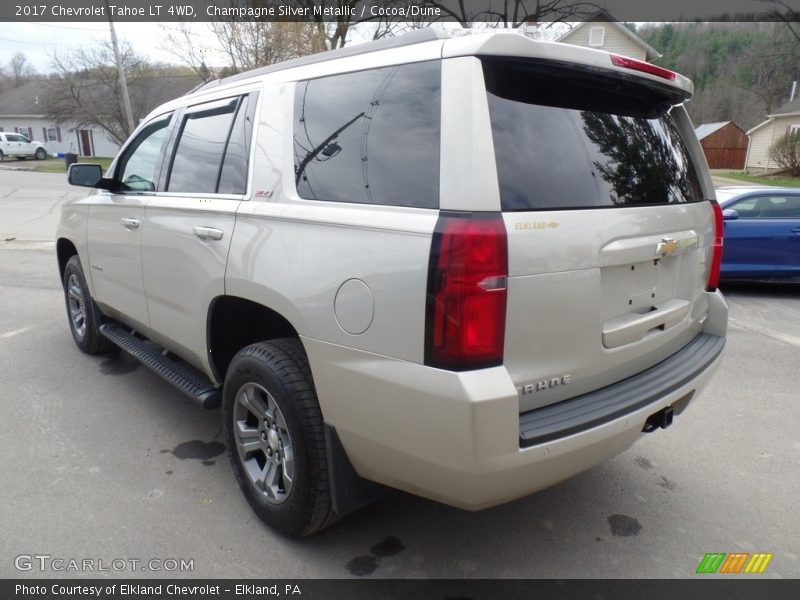 Champagne Silver Metallic / Cocoa/Dune 2017 Chevrolet Tahoe LT 4WD