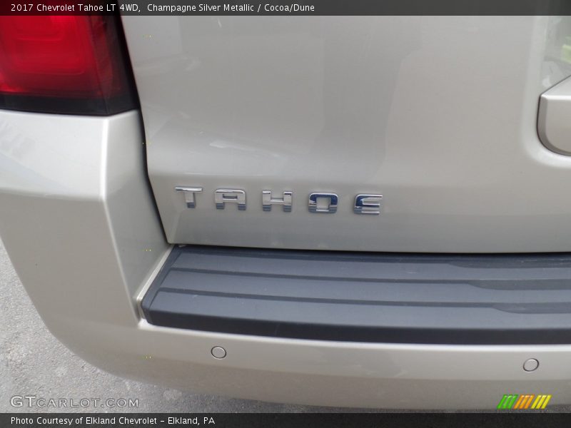 Champagne Silver Metallic / Cocoa/Dune 2017 Chevrolet Tahoe LT 4WD