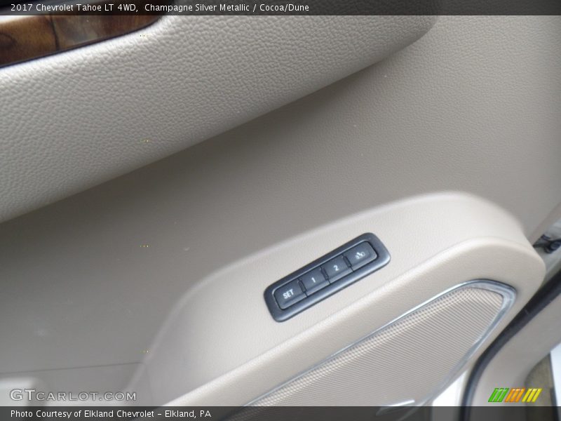 Champagne Silver Metallic / Cocoa/Dune 2017 Chevrolet Tahoe LT 4WD