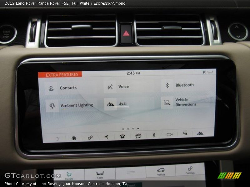 Fuji White / Espresso/Almond 2019 Land Rover Range Rover HSE