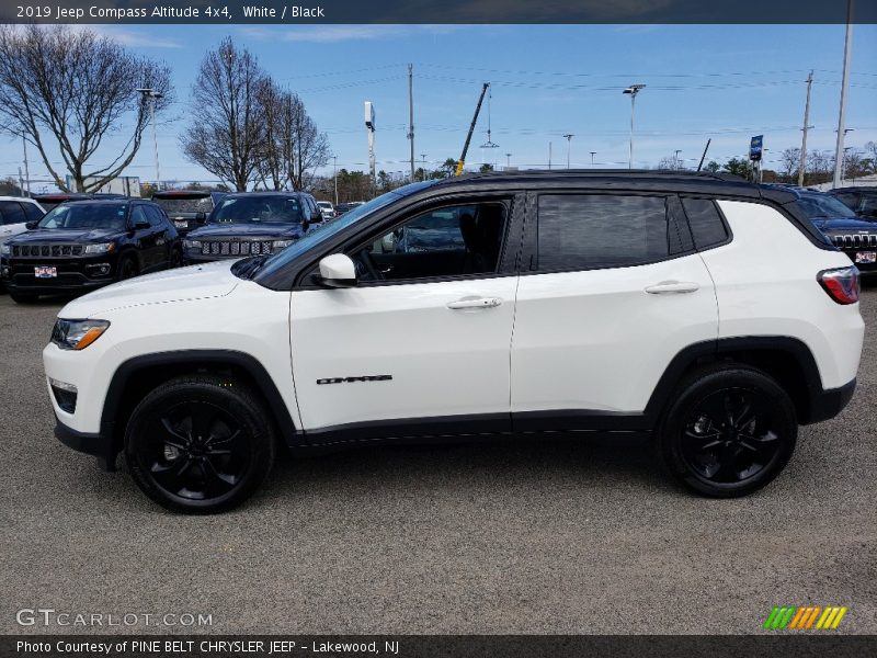 White / Black 2019 Jeep Compass Altitude 4x4