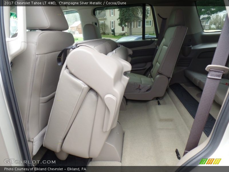 Champagne Silver Metallic / Cocoa/Dune 2017 Chevrolet Tahoe LT 4WD