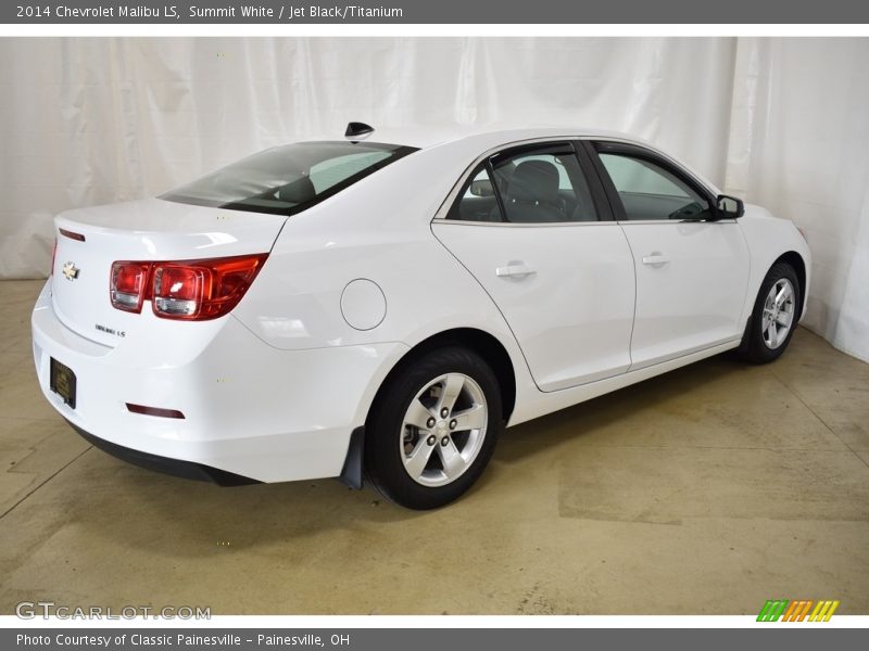 Summit White / Jet Black/Titanium 2014 Chevrolet Malibu LS