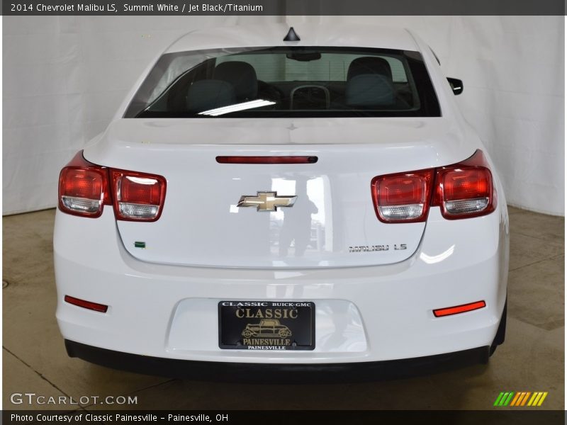 Summit White / Jet Black/Titanium 2014 Chevrolet Malibu LS