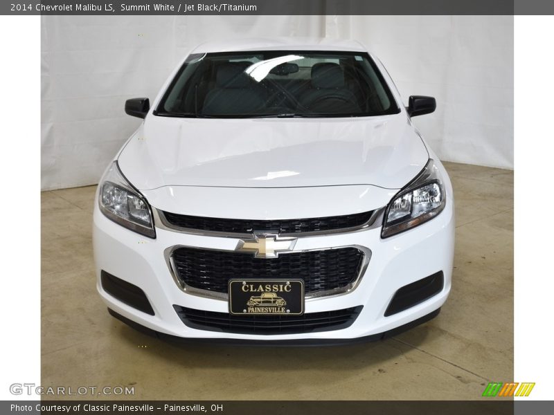 Summit White / Jet Black/Titanium 2014 Chevrolet Malibu LS