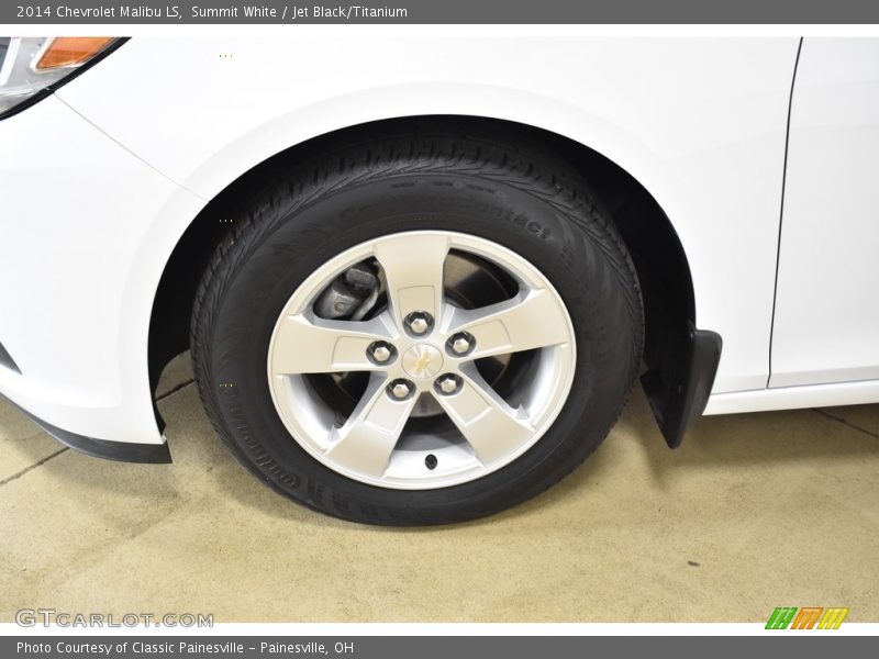 Summit White / Jet Black/Titanium 2014 Chevrolet Malibu LS