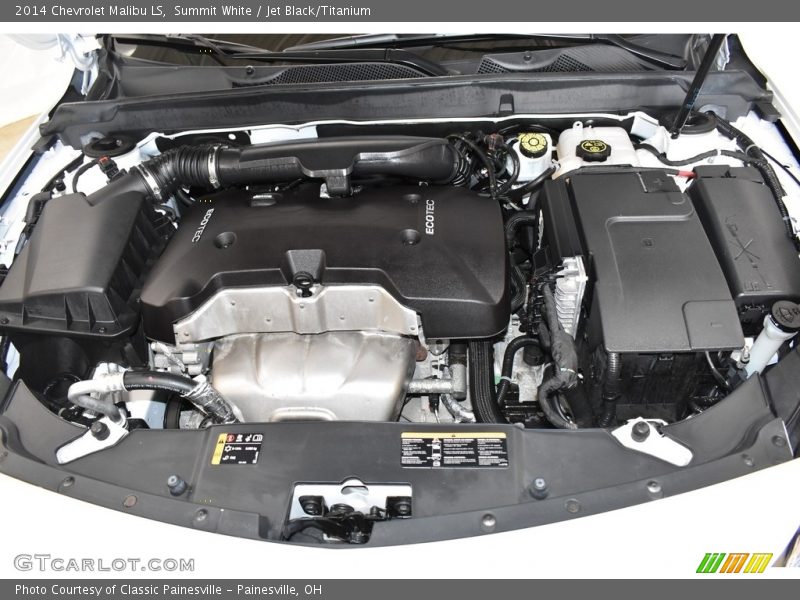 Summit White / Jet Black/Titanium 2014 Chevrolet Malibu LS