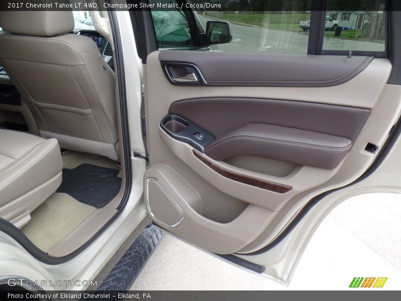 Champagne Silver Metallic / Cocoa/Dune 2017 Chevrolet Tahoe LT 4WD