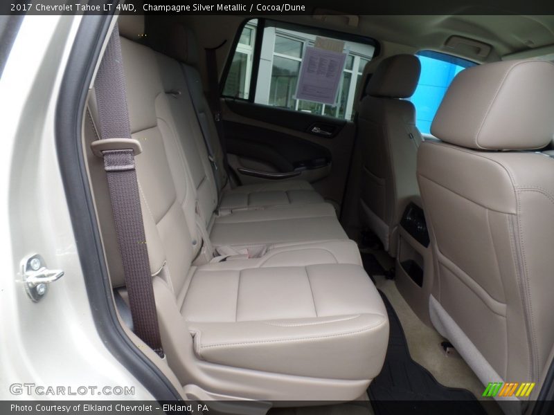 Champagne Silver Metallic / Cocoa/Dune 2017 Chevrolet Tahoe LT 4WD