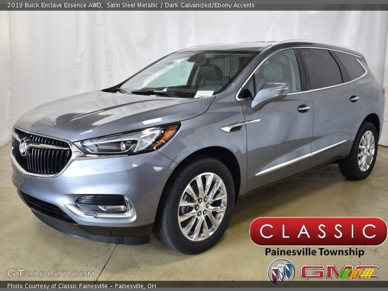 Satin Steel Metallic / Dark Galvanized/Ebony Accents 2019 Buick Enclave Essence AWD