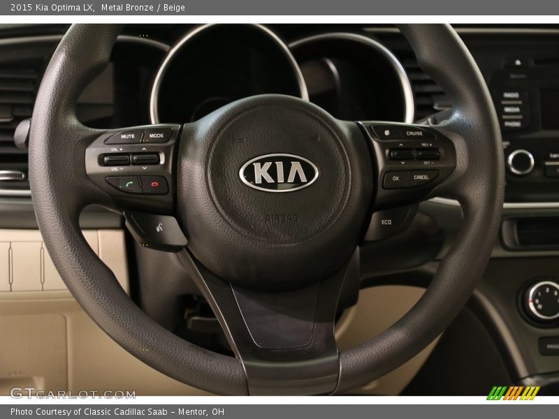 Metal Bronze / Beige 2015 Kia Optima LX