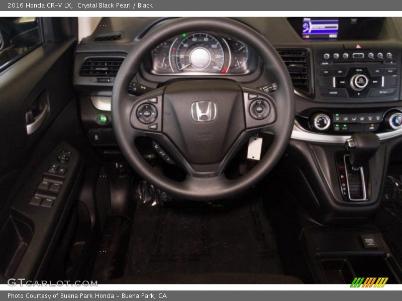 Crystal Black Pearl / Black 2016 Honda CR-V LX
