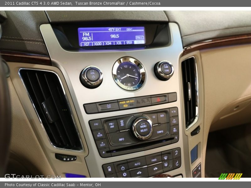 Tuscan Bronze ChromaFlair / Cashmere/Cocoa 2011 Cadillac CTS 4 3.0 AWD Sedan