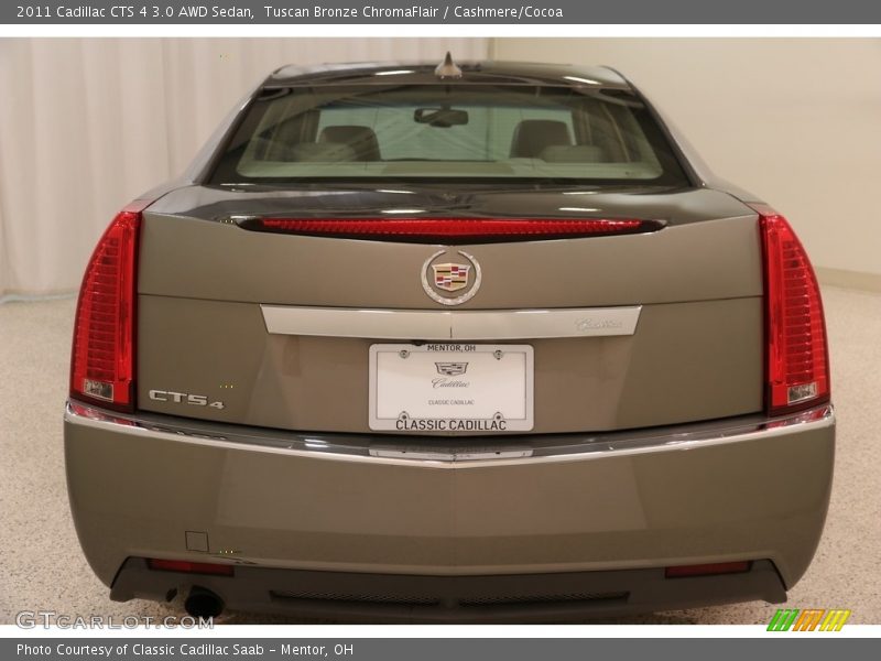Tuscan Bronze ChromaFlair / Cashmere/Cocoa 2011 Cadillac CTS 4 3.0 AWD Sedan