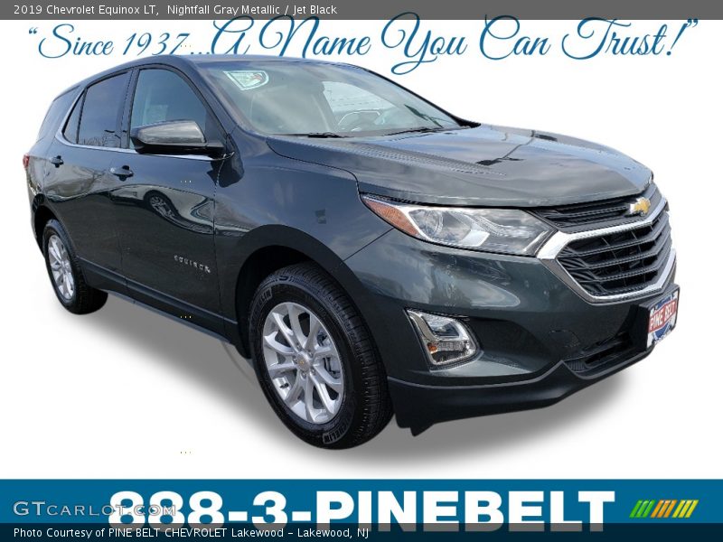 Nightfall Gray Metallic / Jet Black 2019 Chevrolet Equinox LT