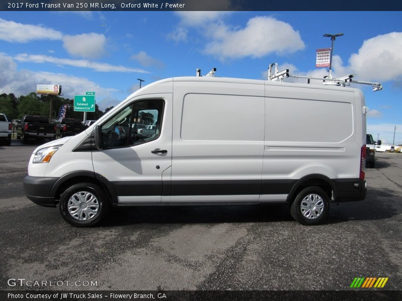 Oxford White / Pewter 2017 Ford Transit Van 250 MR Long