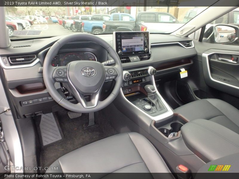 Silver Sky Metallic / Black 2019 Toyota RAV4 Limited AWD