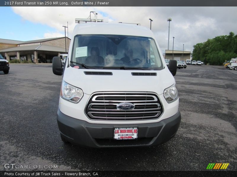 Oxford White / Pewter 2017 Ford Transit Van 250 MR Long