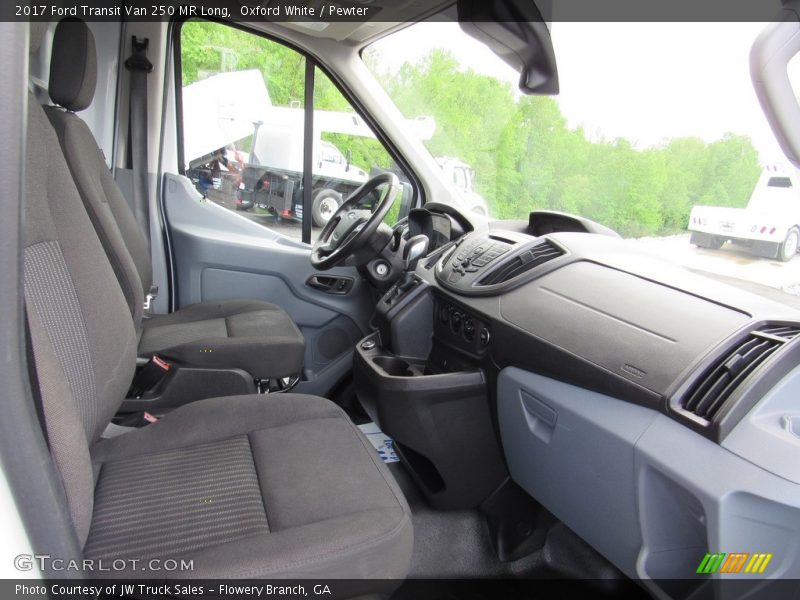 Oxford White / Pewter 2017 Ford Transit Van 250 MR Long