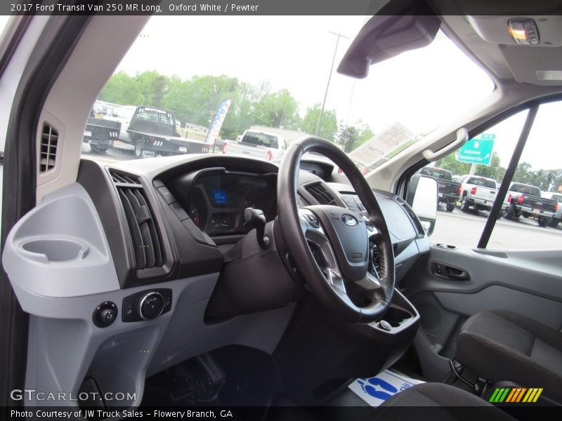 Oxford White / Pewter 2017 Ford Transit Van 250 MR Long