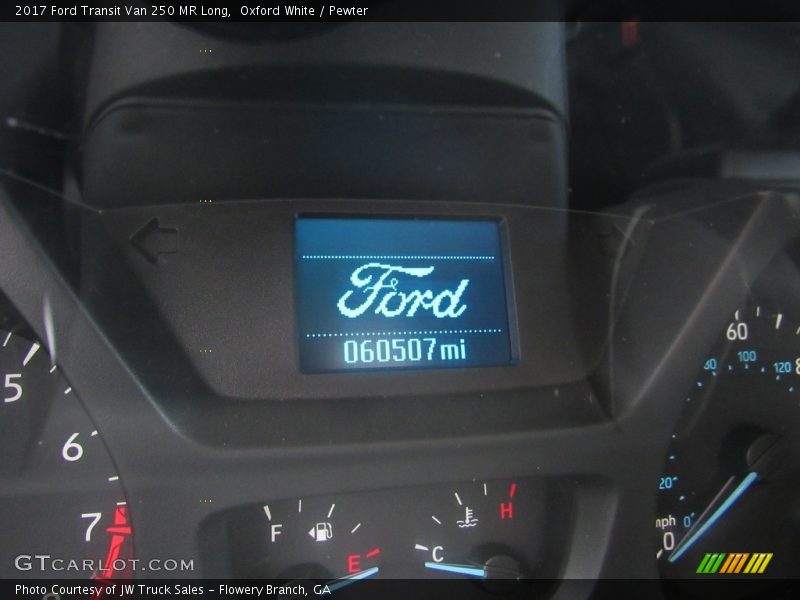 Oxford White / Pewter 2017 Ford Transit Van 250 MR Long