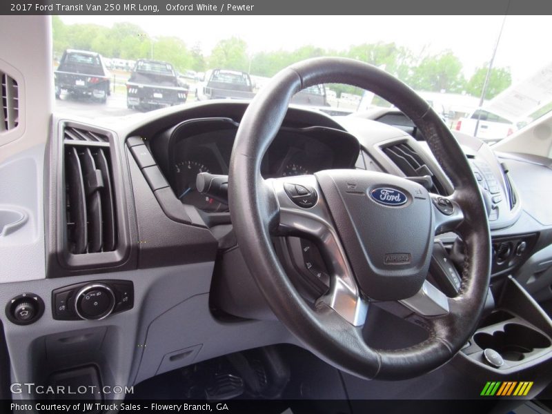 Oxford White / Pewter 2017 Ford Transit Van 250 MR Long