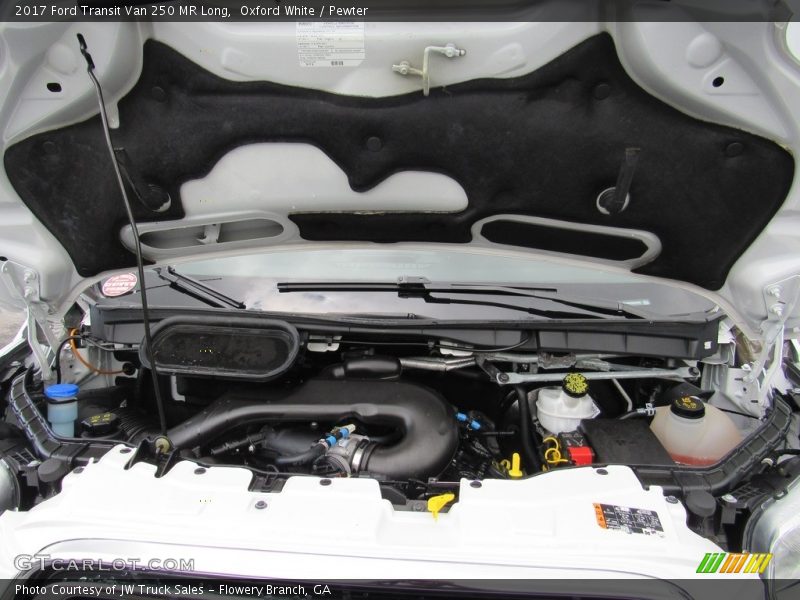 Oxford White / Pewter 2017 Ford Transit Van 250 MR Long