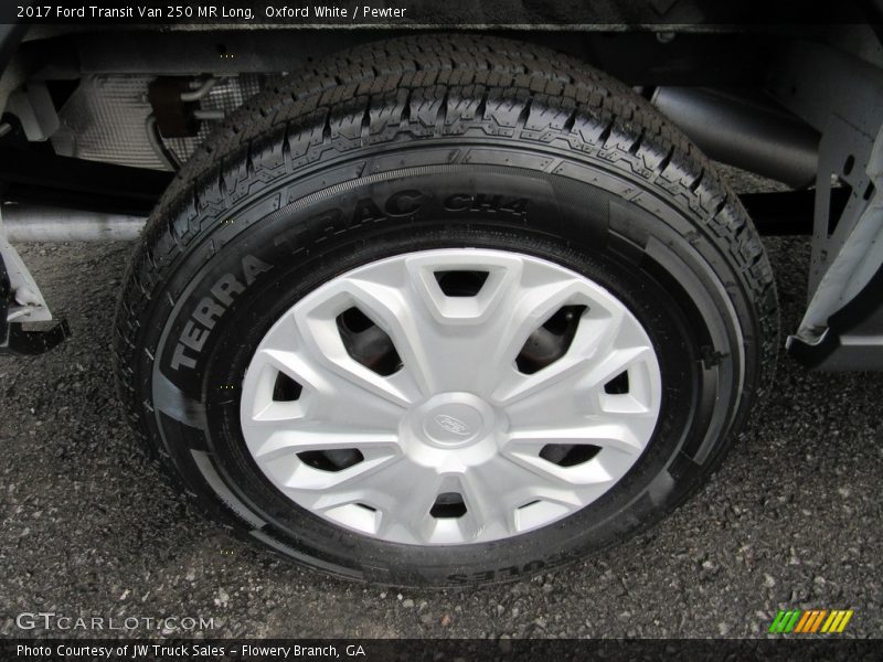Oxford White / Pewter 2017 Ford Transit Van 250 MR Long