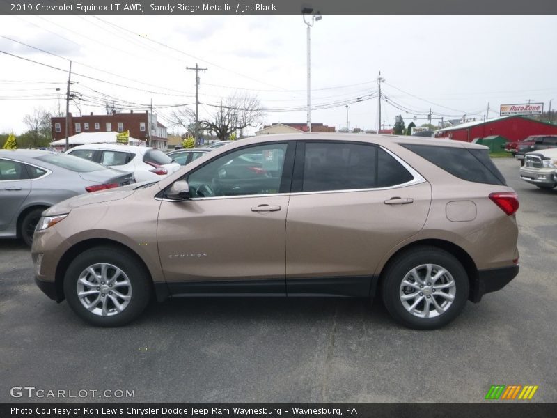 Sandy Ridge Metallic / Jet Black 2019 Chevrolet Equinox LT AWD