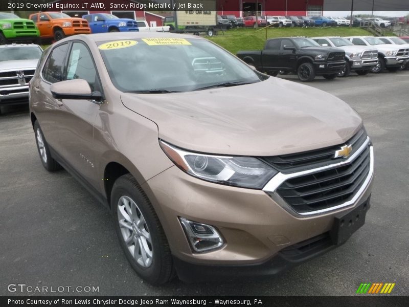 Sandy Ridge Metallic / Jet Black 2019 Chevrolet Equinox LT AWD