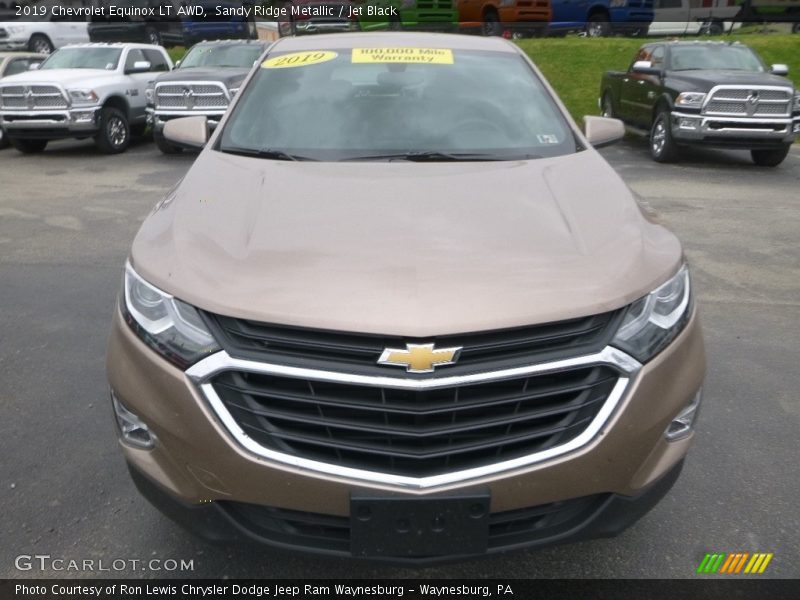 Sandy Ridge Metallic / Jet Black 2019 Chevrolet Equinox LT AWD