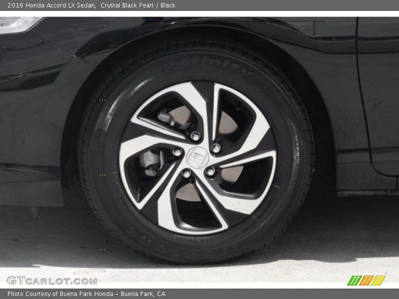 Crystal Black Pearl / Black 2016 Honda Accord LX Sedan