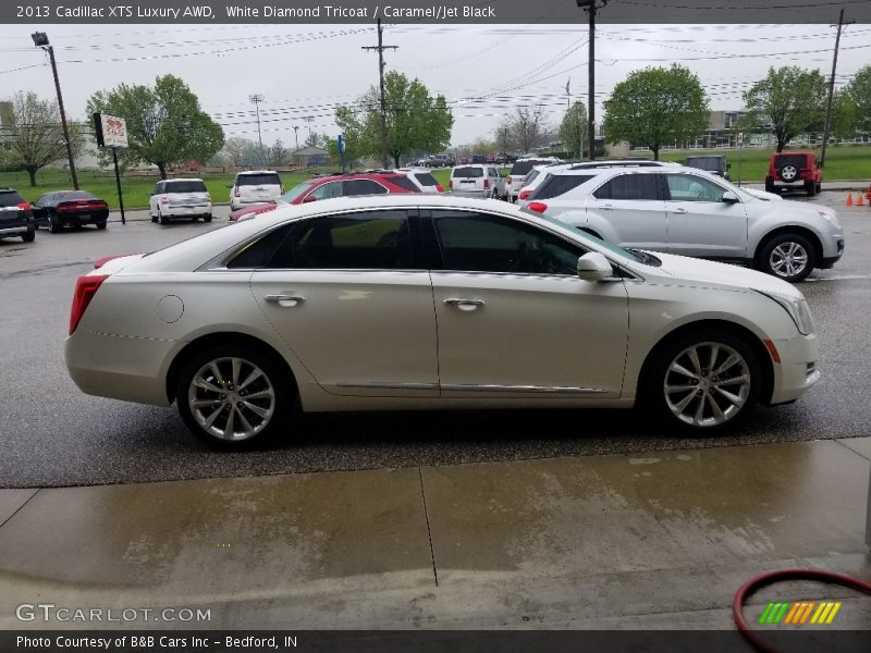 White Diamond Tricoat / Caramel/Jet Black 2013 Cadillac XTS Luxury AWD