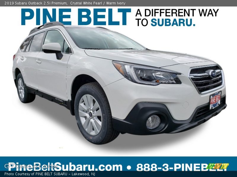 Crystal White Pearl / Warm Ivory 2019 Subaru Outback 2.5i Premium