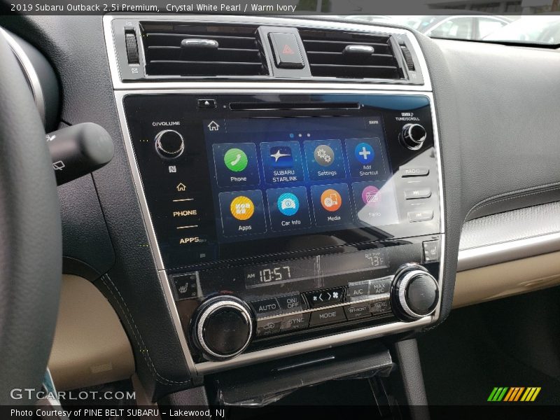 Crystal White Pearl / Warm Ivory 2019 Subaru Outback 2.5i Premium