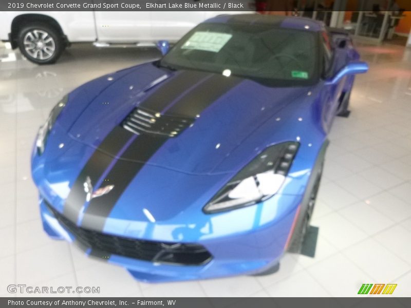 Elkhart Lake Blue Metallic / Black 2019 Chevrolet Corvette Grand Sport Coupe