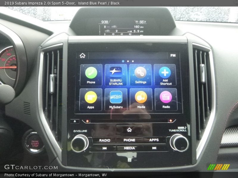 Island Blue Pearl / Black 2019 Subaru Impreza 2.0i Sport 5-Door