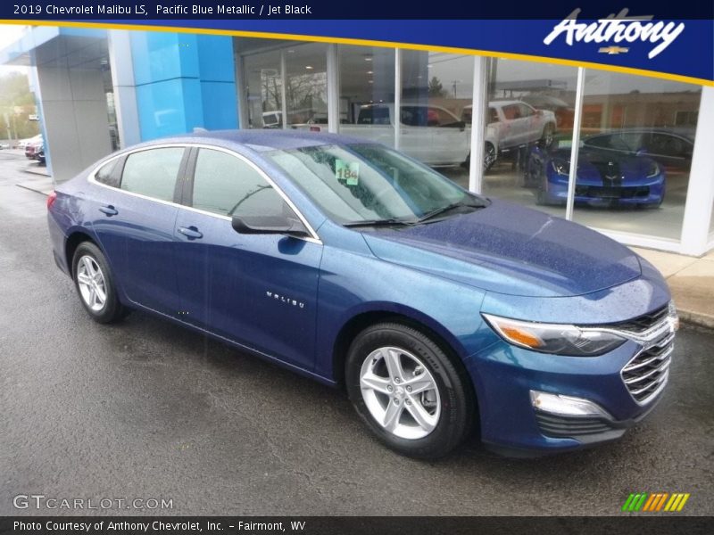 Pacific Blue Metallic / Jet Black 2019 Chevrolet Malibu LS